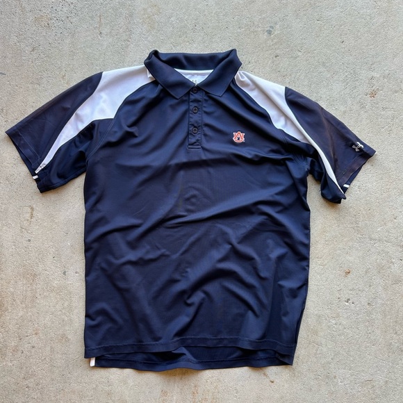 Auburn Tigers Under Armour Men’s Polo Shirt Size Large Collegiate Football - Picture 2 of 6